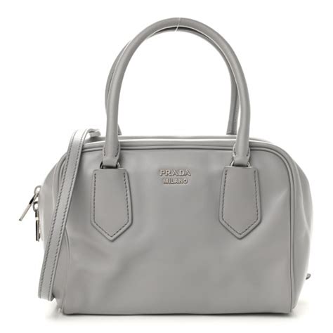 PRADA Soft Calf Small Inside Tote Granito 